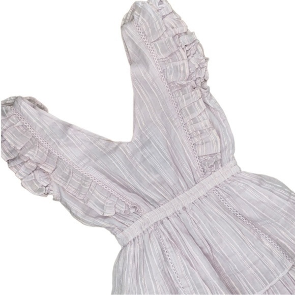 NWT House of Harlow 1960 Lavender Shimmer Ruffle Dress Size XS - Picture 6 of 10